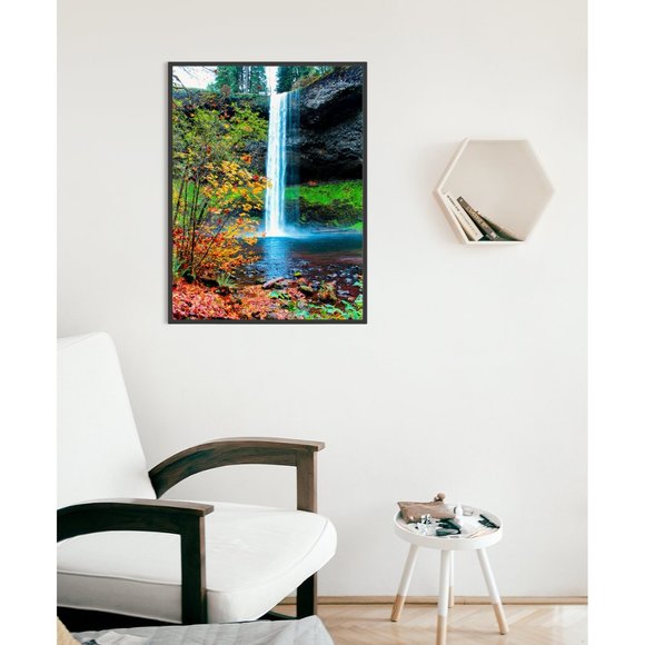 North Falls, Waterfalls, Oregon Waterfall Wall Art Design Poster Print Decor for - Picture 4 of 9